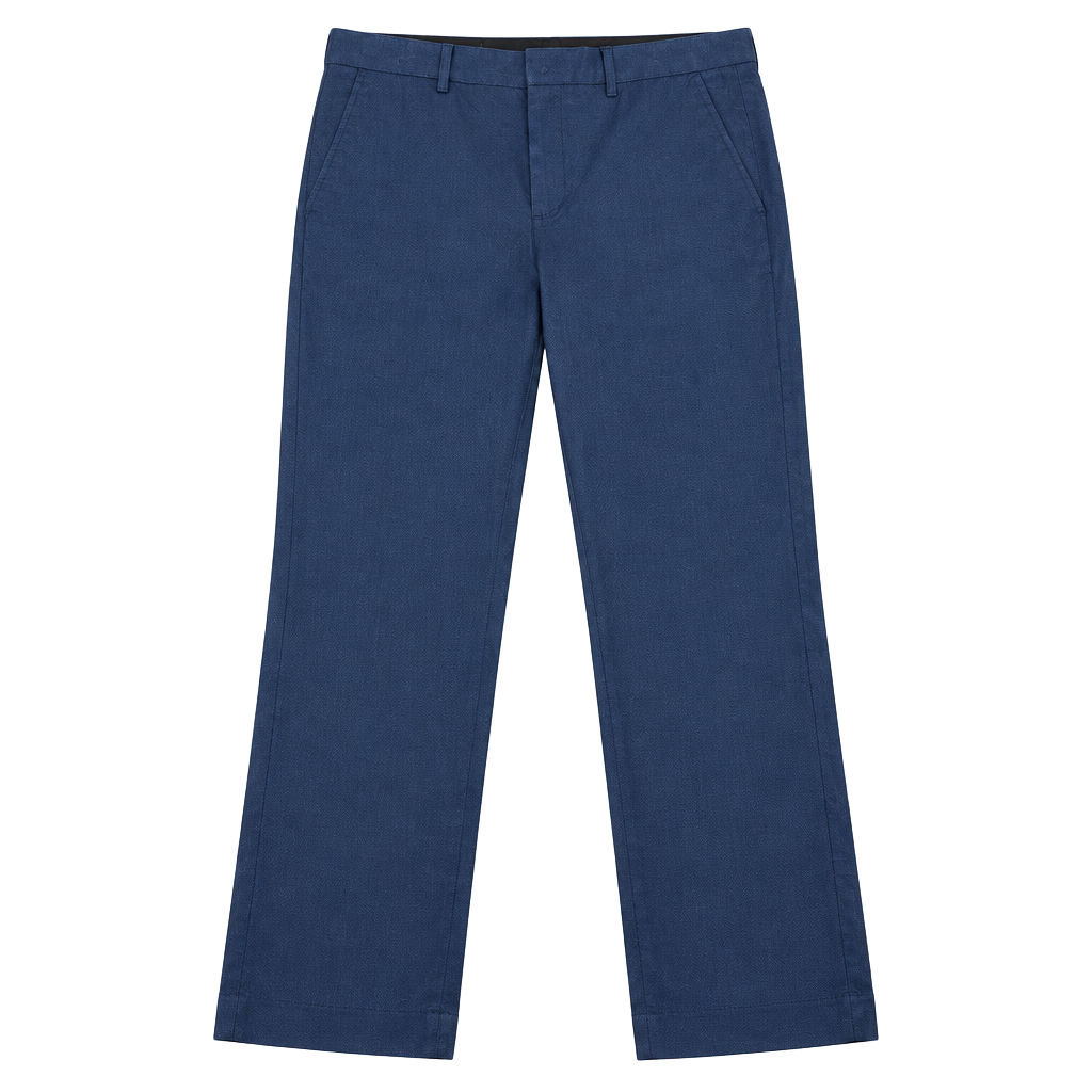 Express Dress Pants Size 32x30 Blue Stretch Flat Front Trousers 1