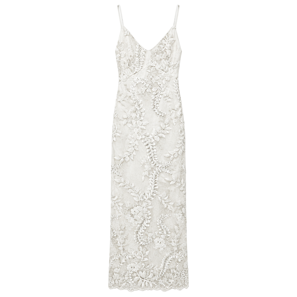 Elliatt Paulette Embroidered Dress Ivory 1