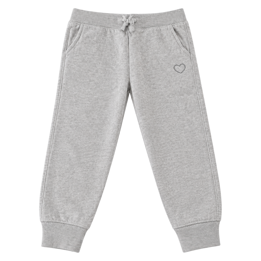 OshKosh B'gosh Jogger Pants Size 3T Pink Fleece Heart Detail 1