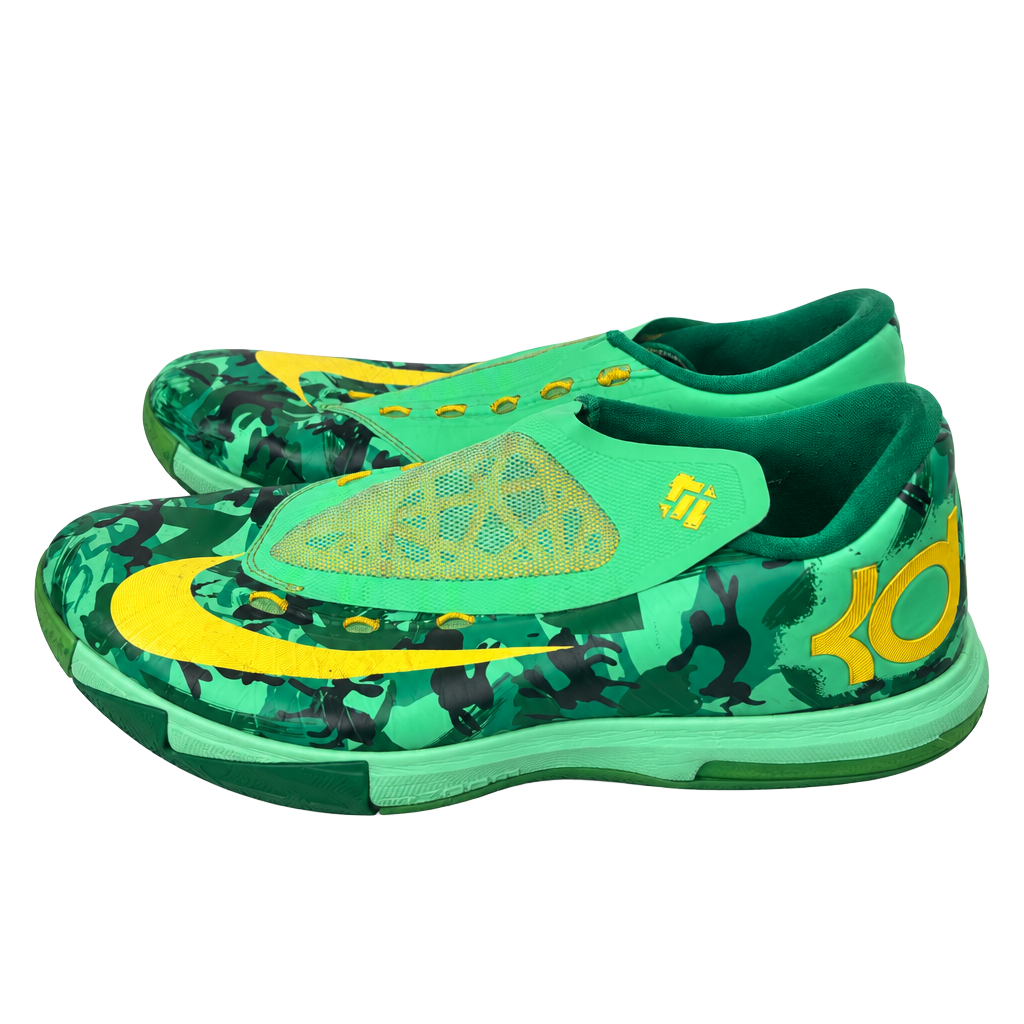 Nike KD 6 VI Men's Sneakers Easter Green Camo Size 12.5 pre-owned 1