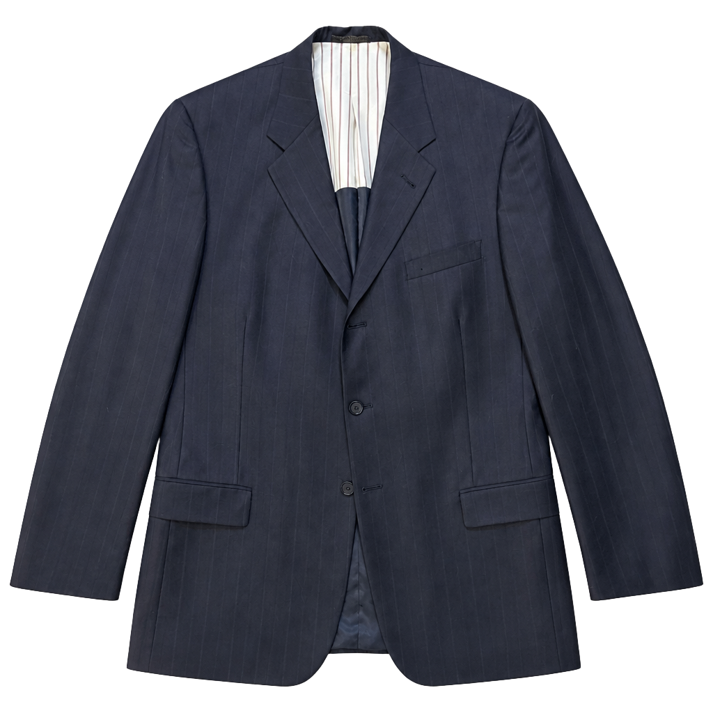 Tommy Hilfiger Men's Pinstripe Blazer, Navy Blue, Size XL. 1