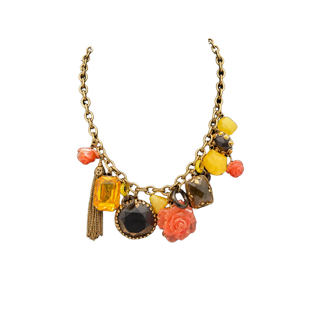 Twos Company Charm Necklace NWT New 1