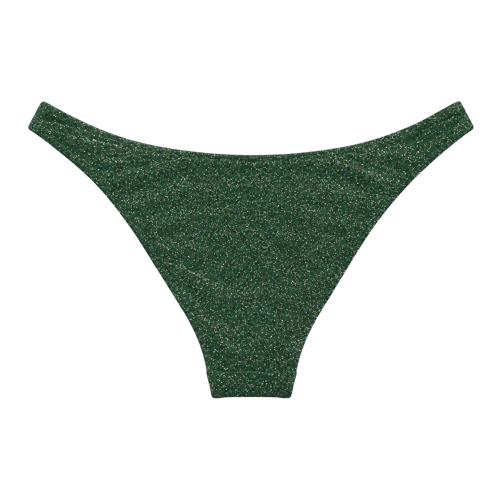 Victoria's Secret Pink Shimmer Bikini Bottom Size S Green Sparkle 1