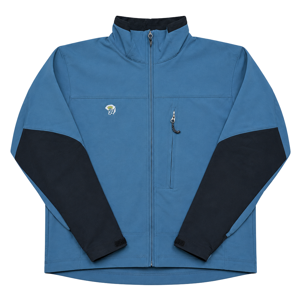 Mountain Hardwear Conduit Softshell Jacket Large Blue Black 1