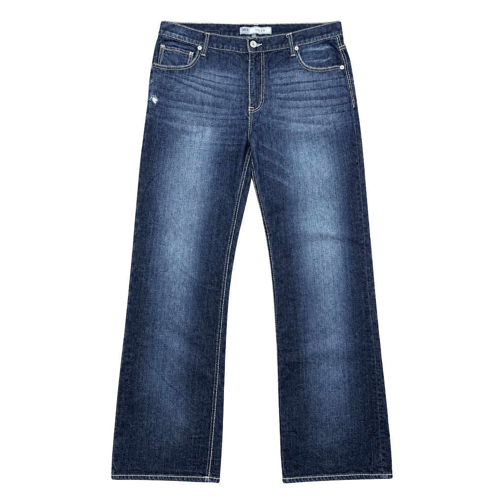 BKE Tyler Relaxed Straight Denim Jeans 40x35 Blue 1