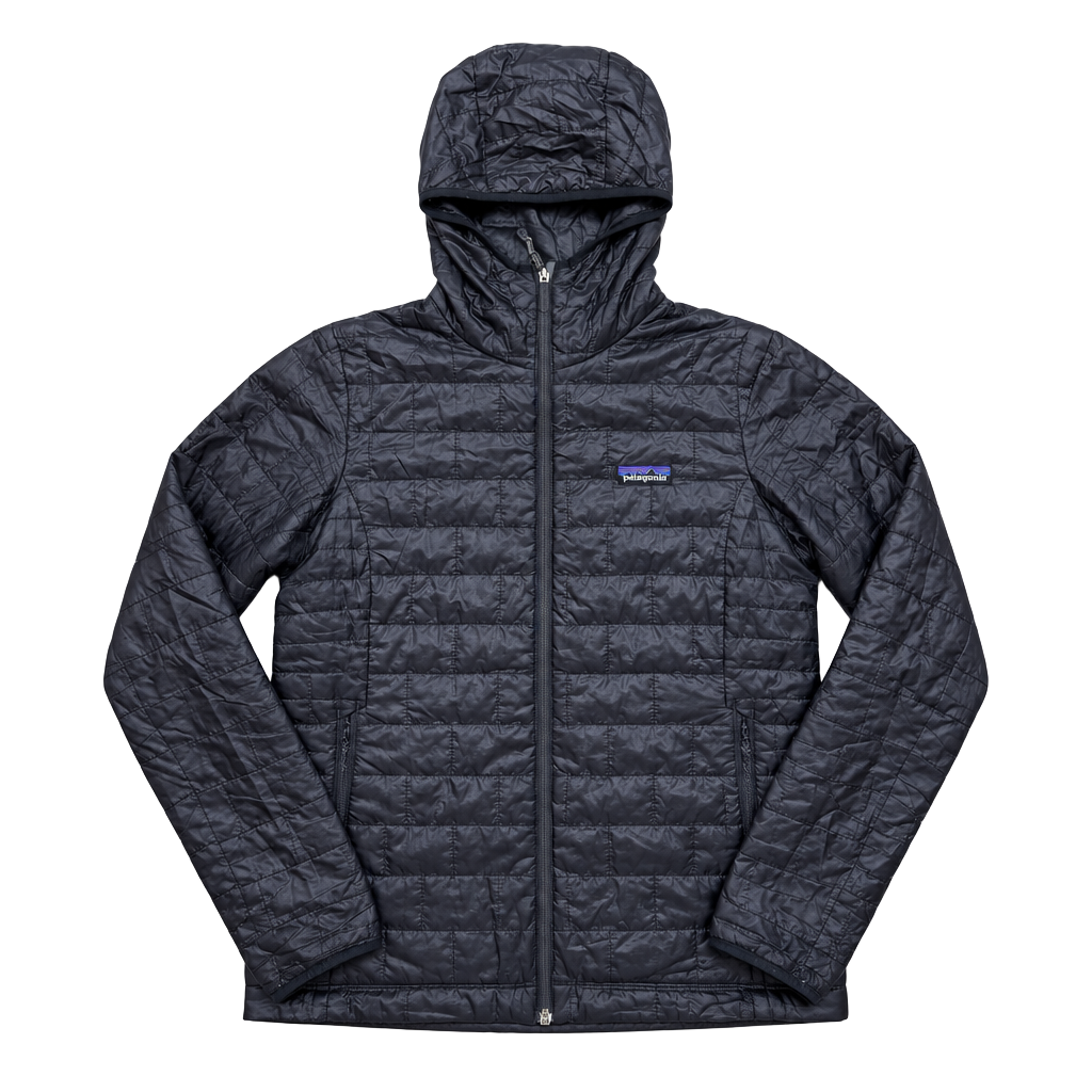Patagonia Micro Puff Hoody Black Insulated Jacket womens small 1