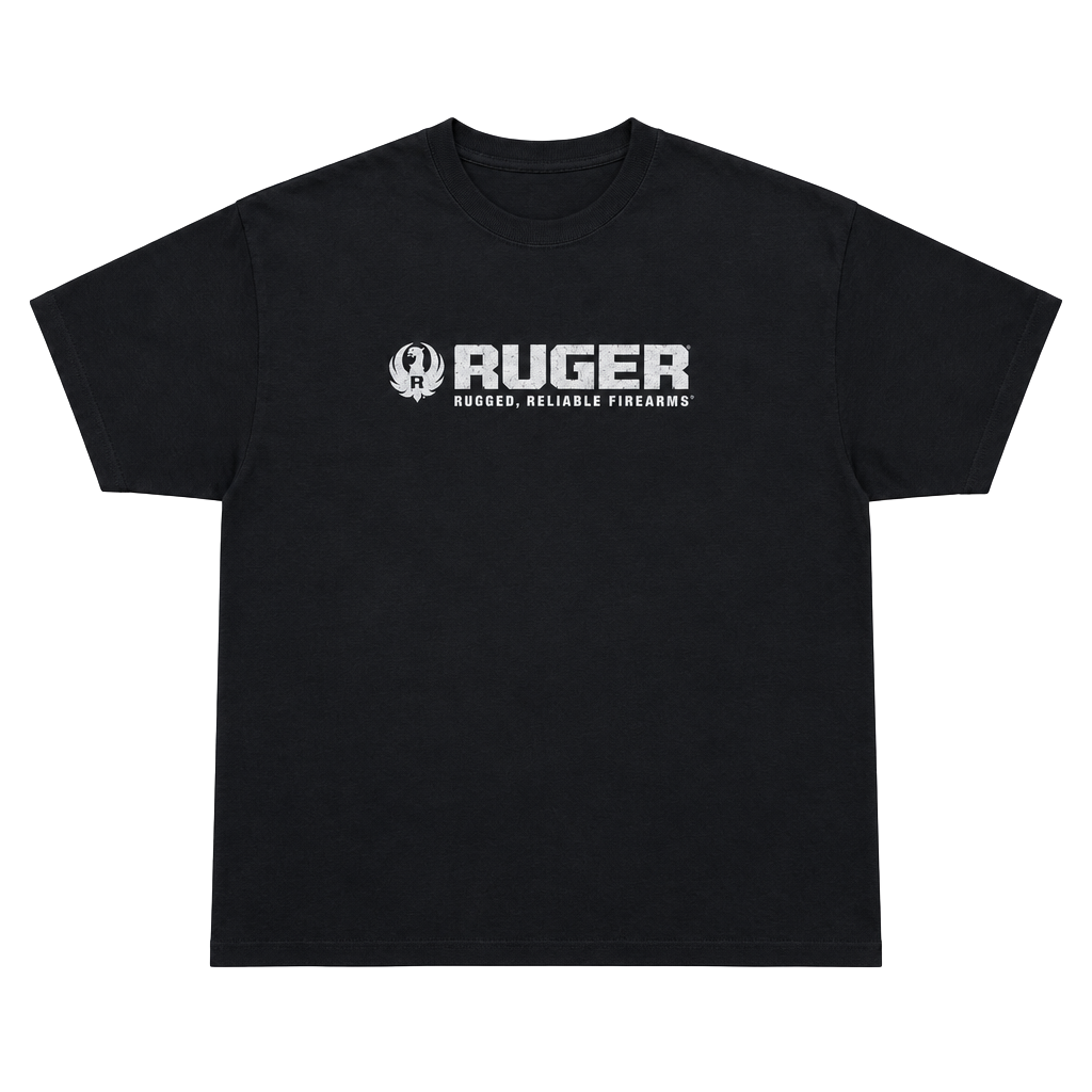 Ruger firearms Logo Graphic T-Shirt Black Size 2XL 1