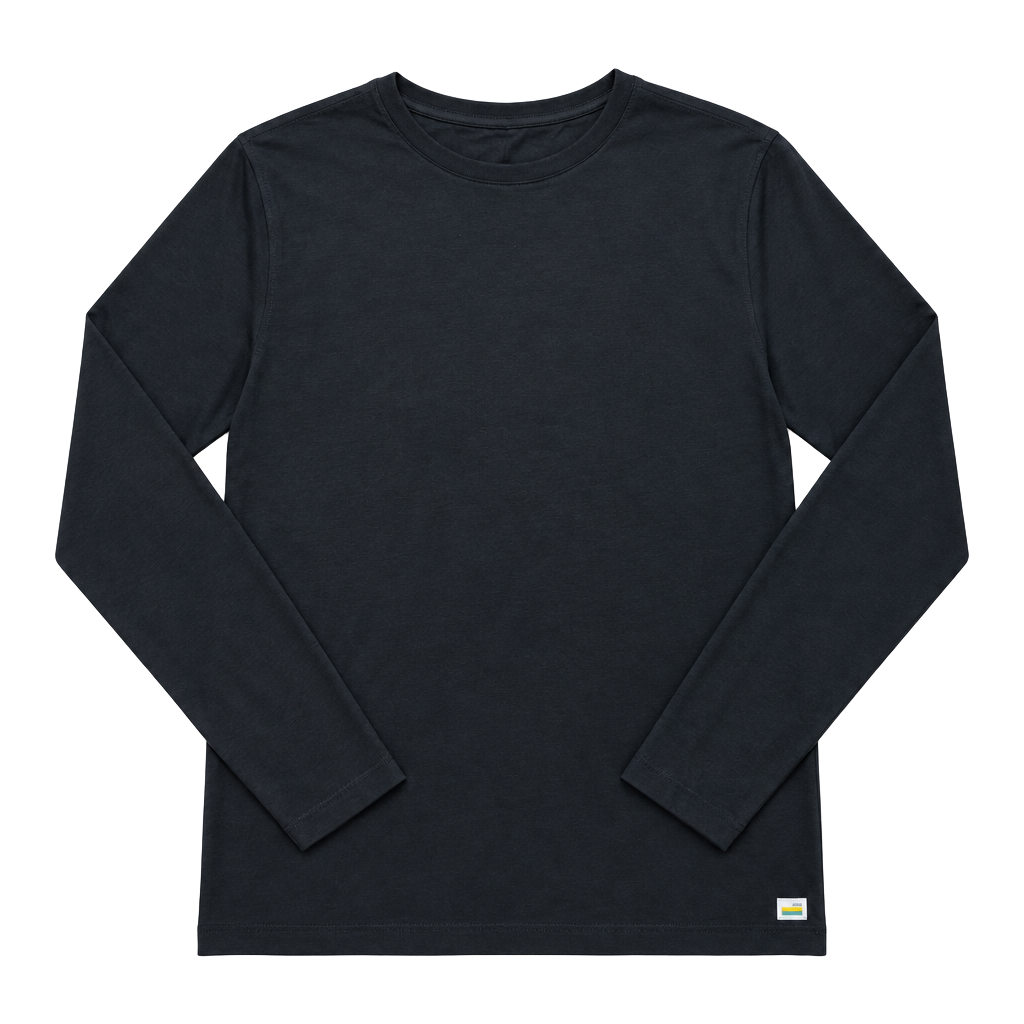 Vuori Long Sleeve Crew Shirt Black Size Large 1