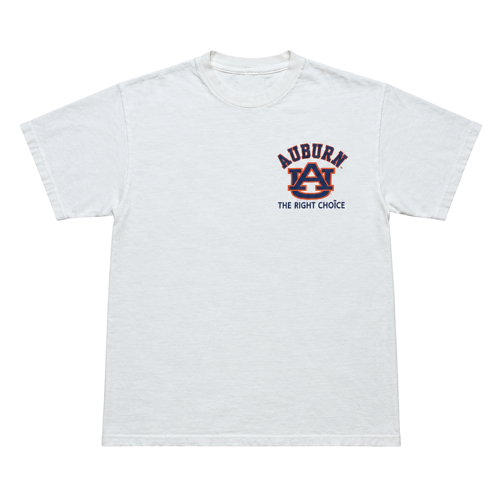 Vintage Auburn Tigers College T-Shirt White Single Stitch M 1