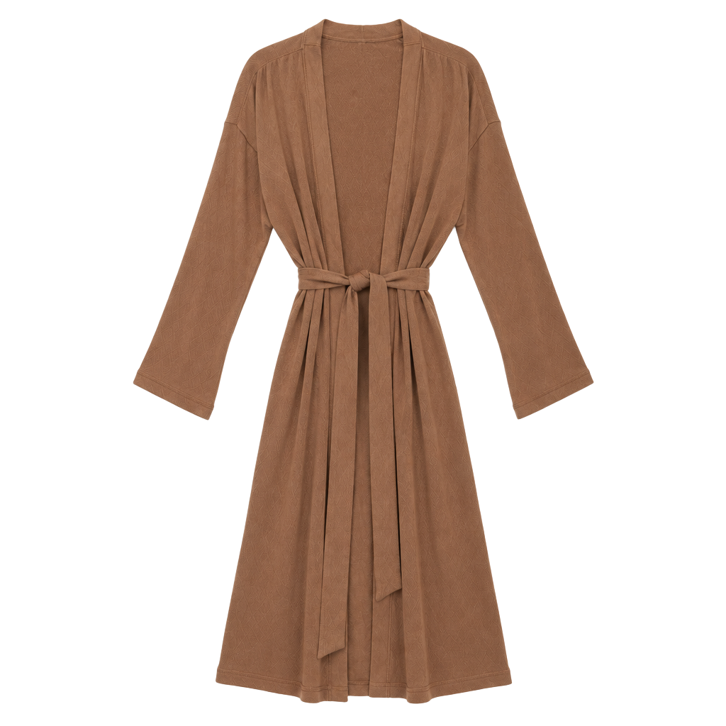 SKIMS Soft Lounge Robe Size XL Camel Brown 1