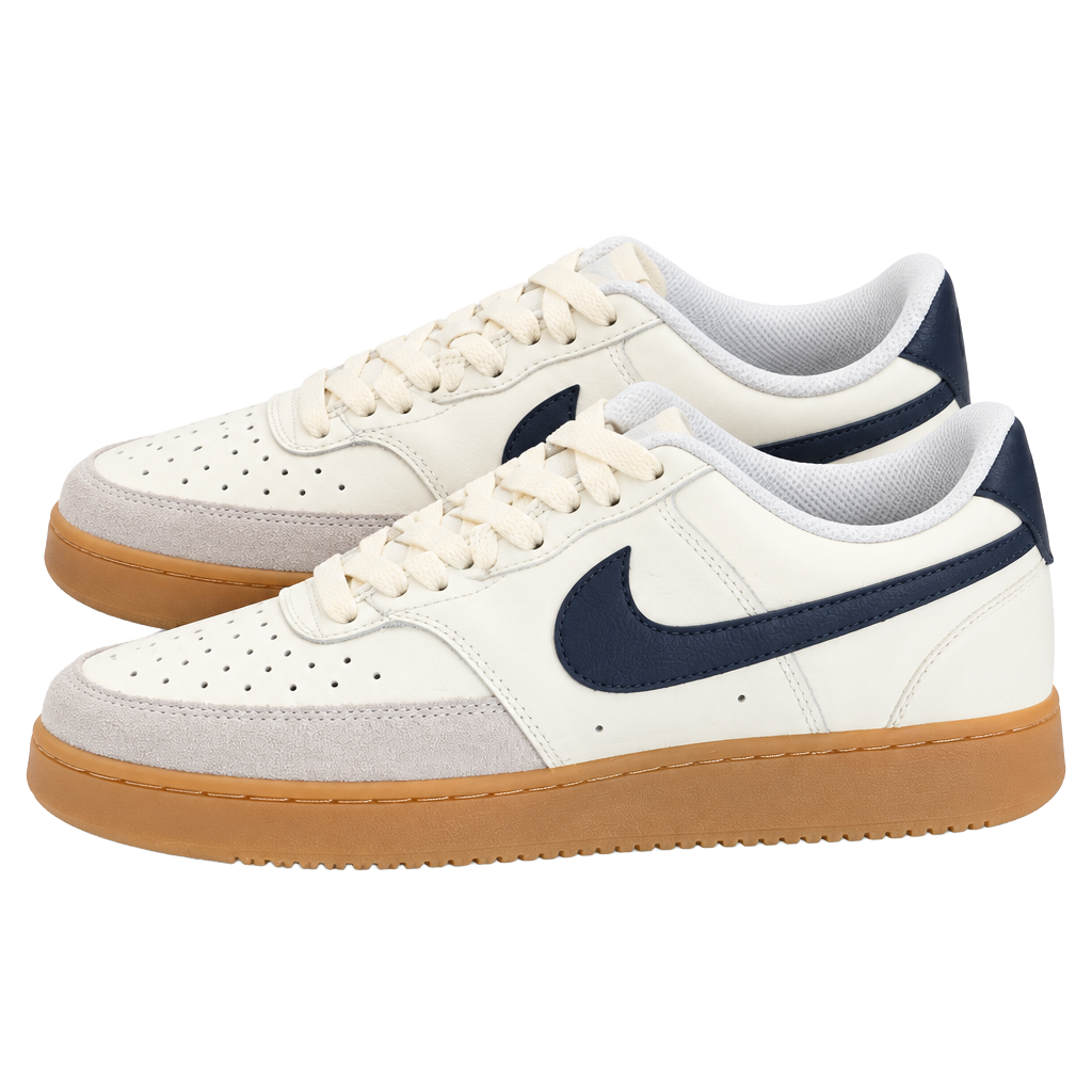 Nike Court Vision Low Size 7.5 Sail Midnight Navy Gum men’s new 1