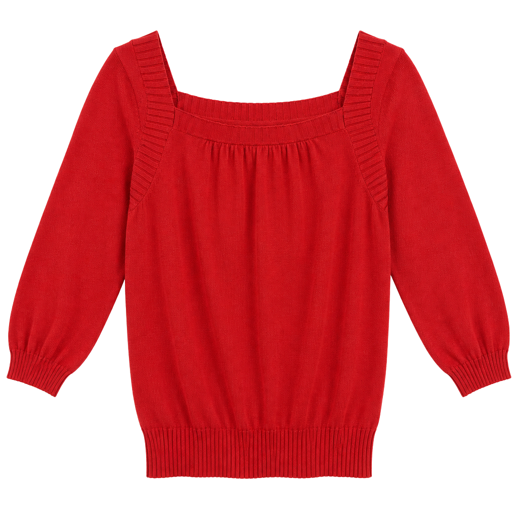 Banana Republic Long Sleeve Sweater Size M Square Neck 1