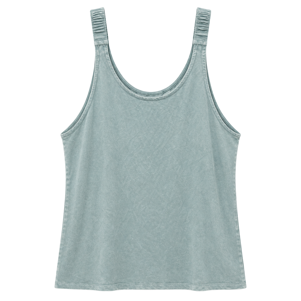 Serra Tank Top Size XL 16-18 Light Blue Scoop Neck 1