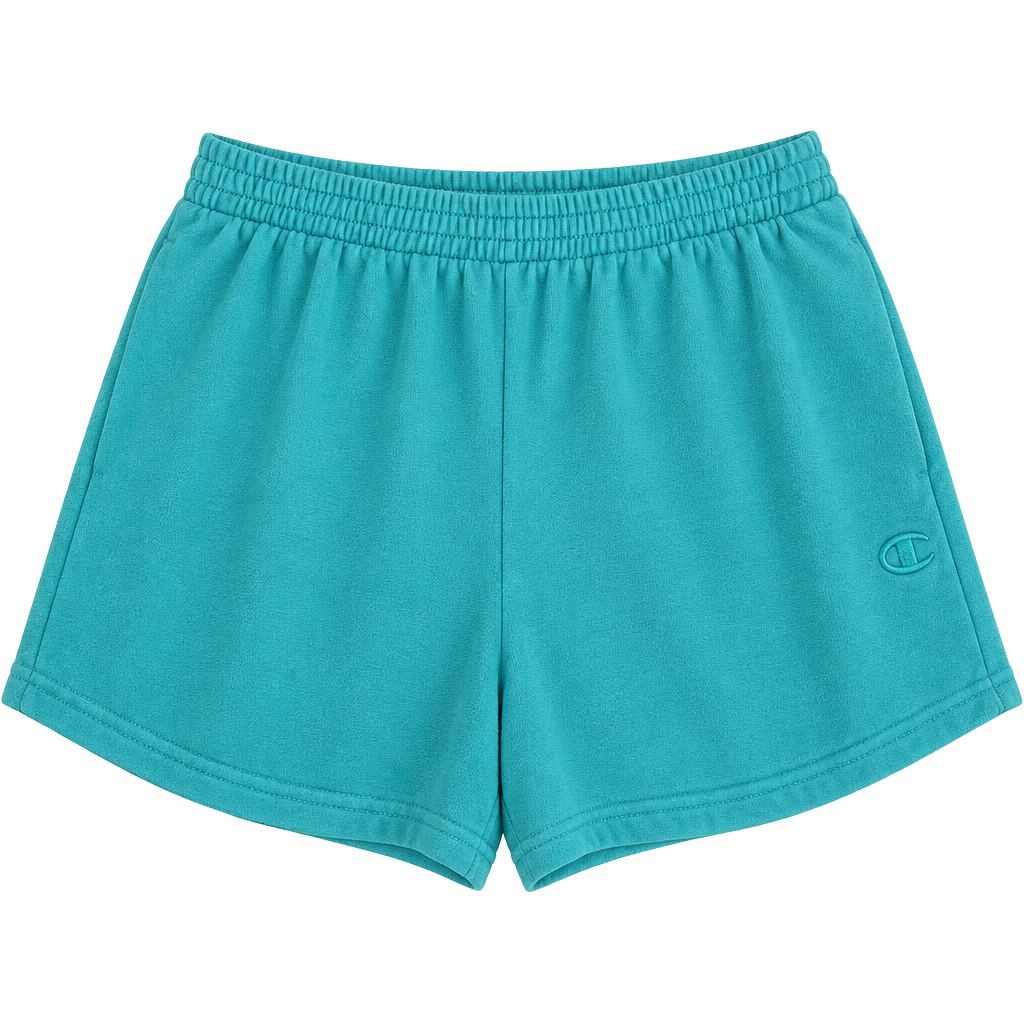 Champion French Terry Short Size L Aqua Blue 1