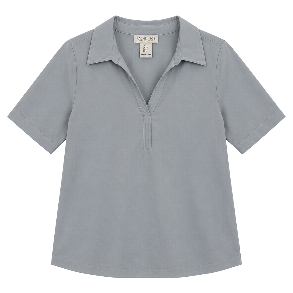 Rachel Zoe Blouse Size L Blue 1