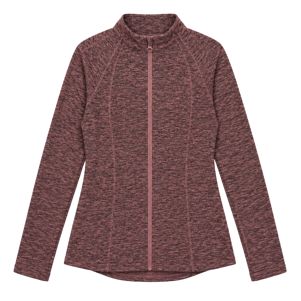 Yogalicious Lux Zip Jacket XL Purple Marled 1