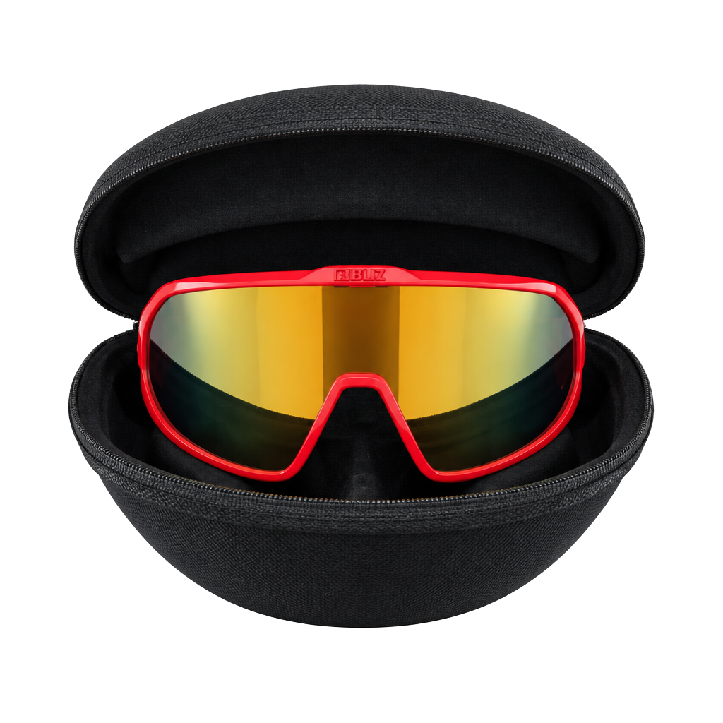 ROKA Matador Race Red Cycling Sunglasses With Case 1