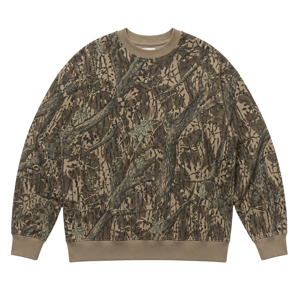 Vintage Mossy Oak Bottomland Camo Long Sleeve Shirt 1