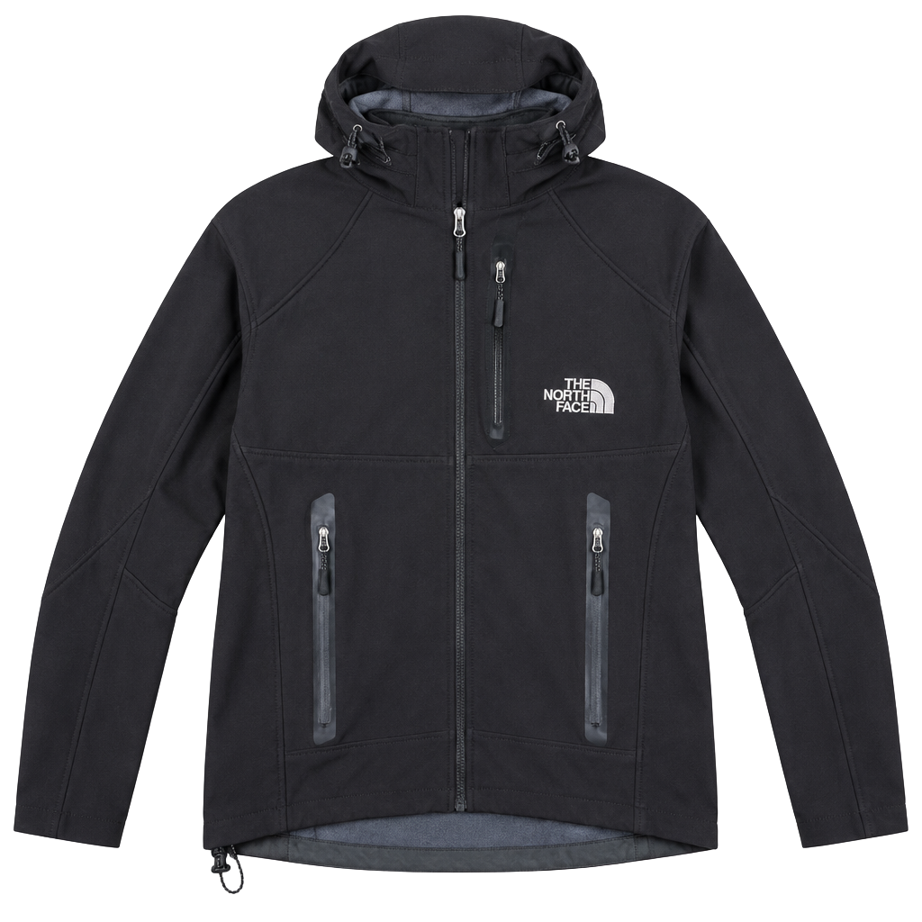 The North Face Apex Bionic Hooded Soft Shell Jacket Black 1