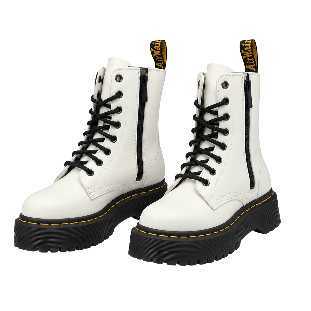 Dr. Martens Jadon Size US L 6 / US M 5 / EU 37 White Platform Boots 1