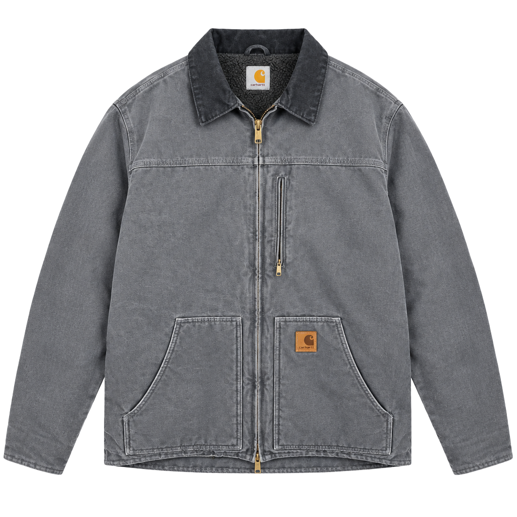 Carhartt Sherpa Lined Jacket Charcoal Gray 1