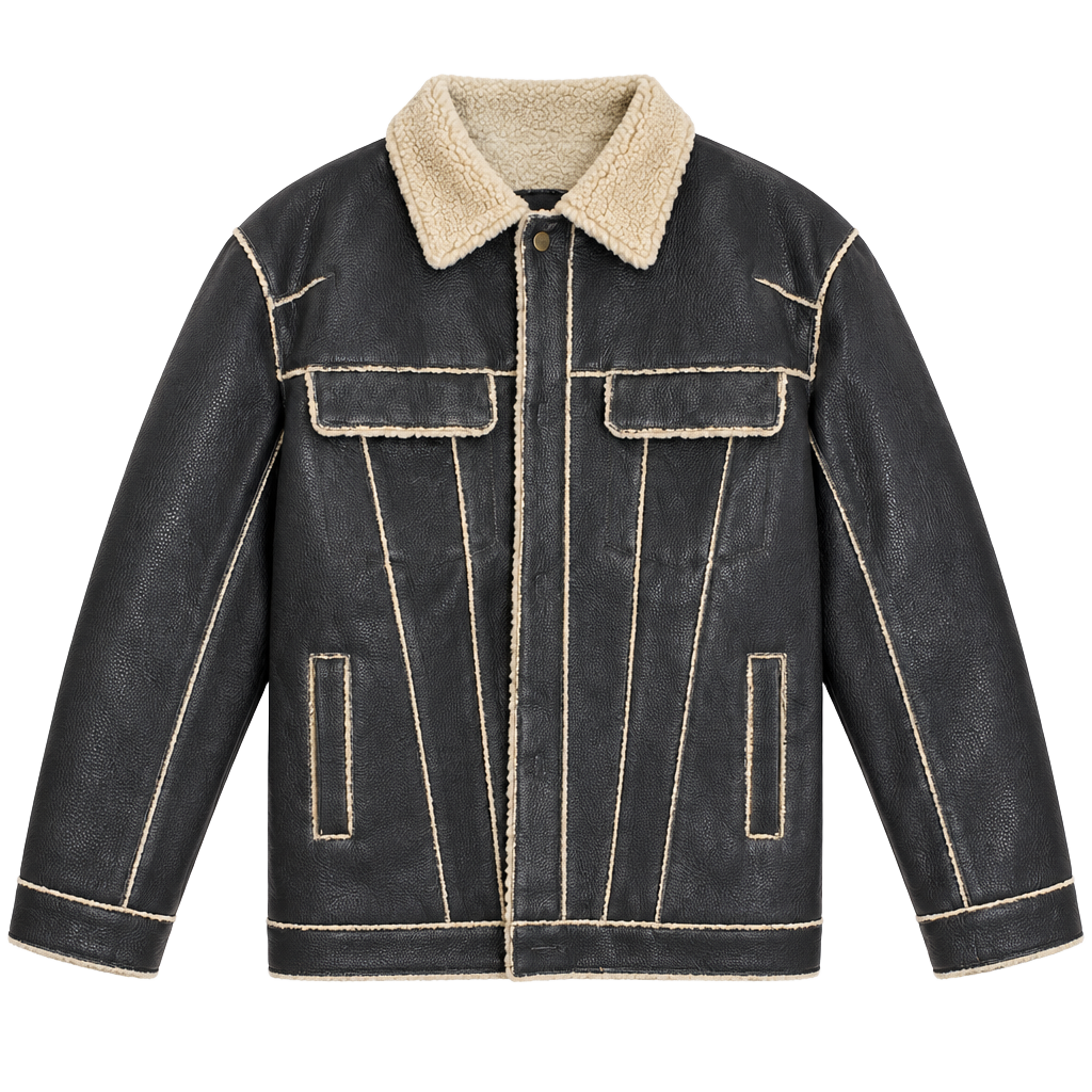 Guess Faux Shearling Lined Jacket 1