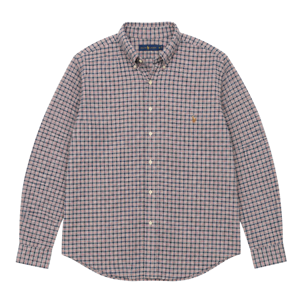 Vintage Ralph Lauren Men’s 4XLT Big & Tall Button Down Long Sleeve Plaid Casual 1