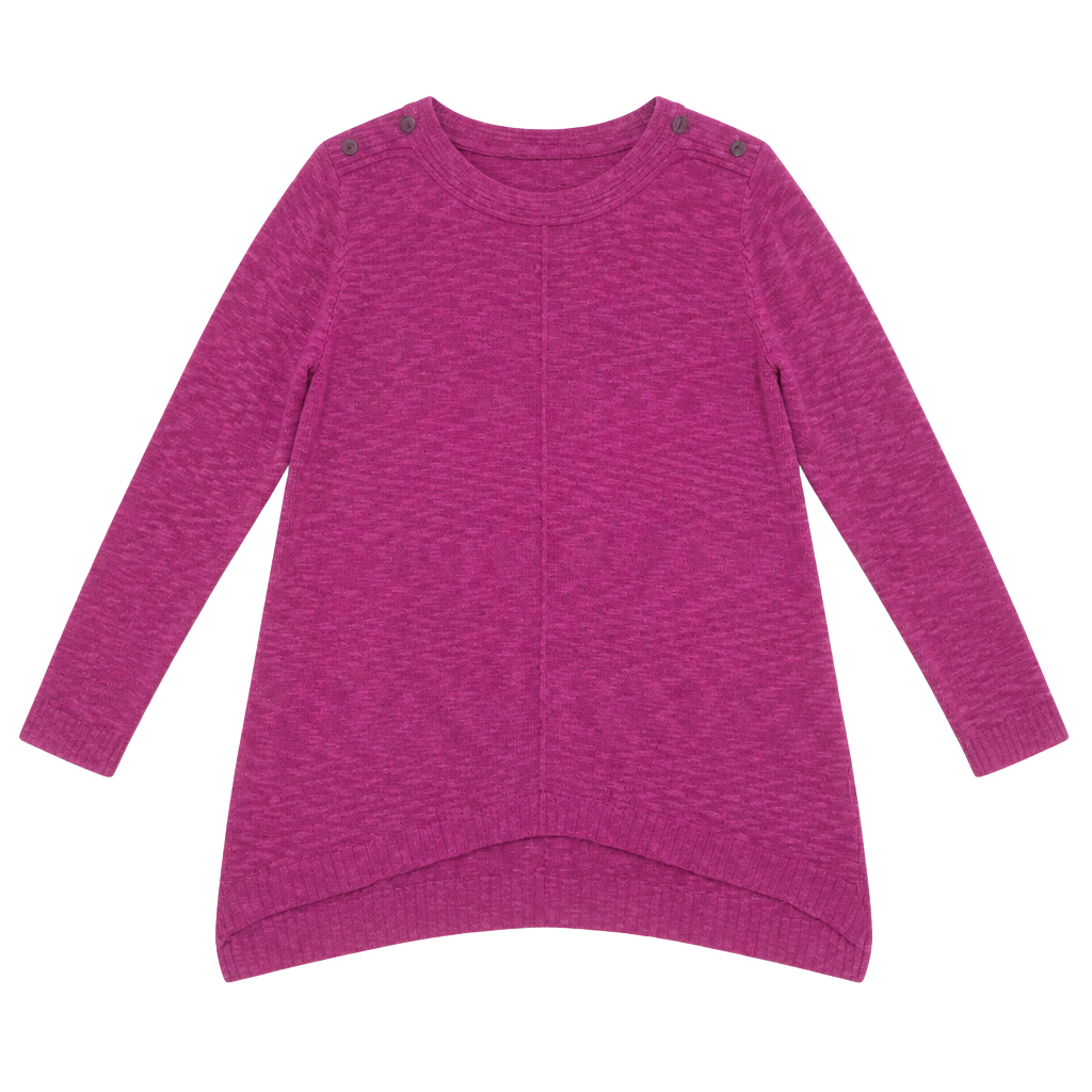 Parkhurst 16680 Gypsy Pink Three-Quarter-Sleeve Pointelle Pull-On Sweater 1