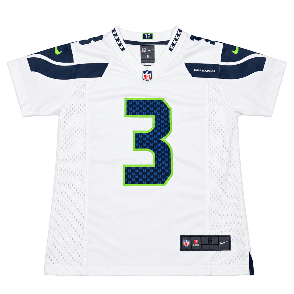 Nike Russell Wilson Seattle Seahawks Jersey Size S White NFL On Field 1