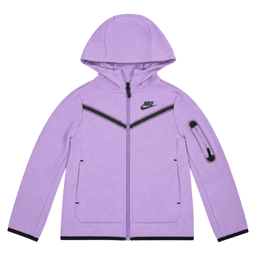 Nike Tech Fleece Full-Zip Hoodie Size 4-5 YRS Purple 1