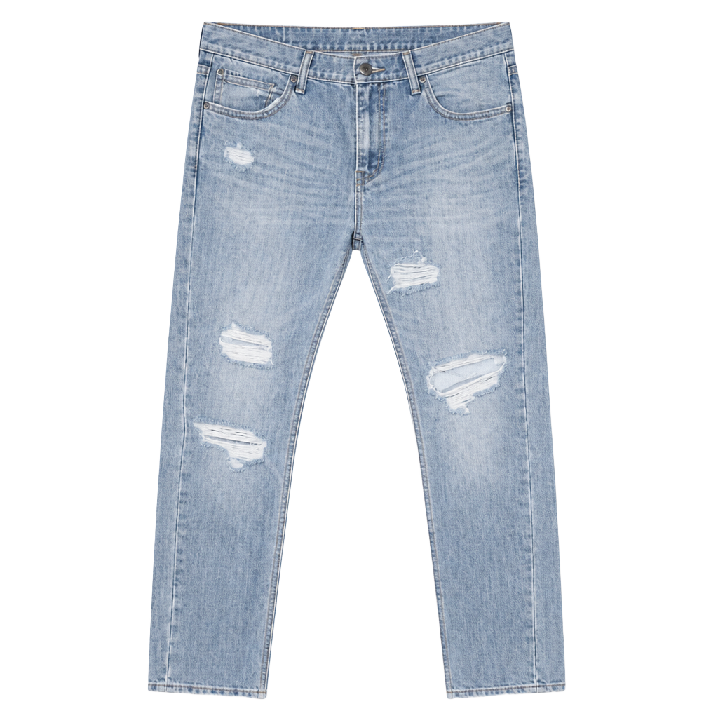 Distressed Levi's 511 Slim Fit 33x30 Blue Jeans 1