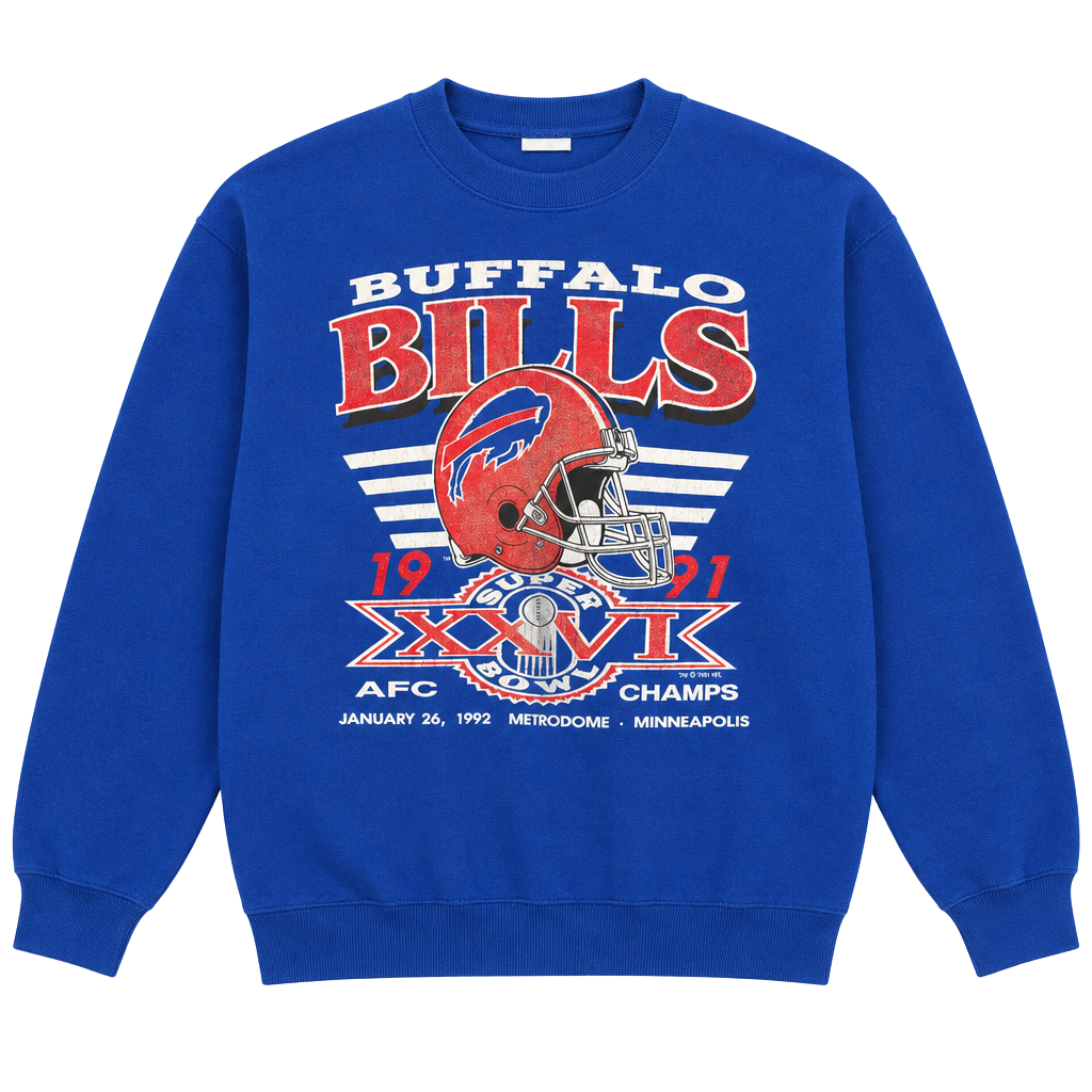 Jerzees Vintage Buffalo Bills Super Bowl XXVI Sweatshirt Size XL 1