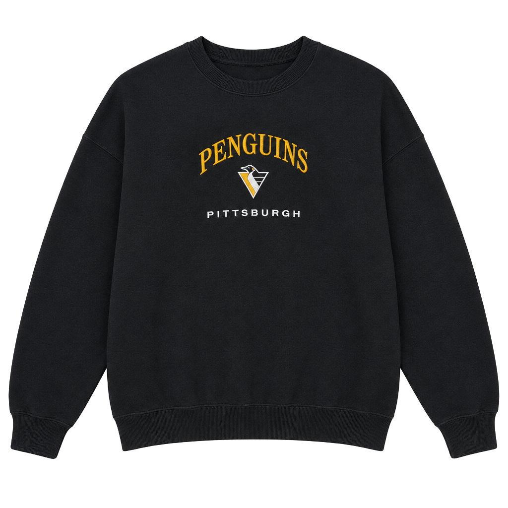 VINTAGE PITTSBURGH PENGUINS CREW NECK LARGE – , A 1