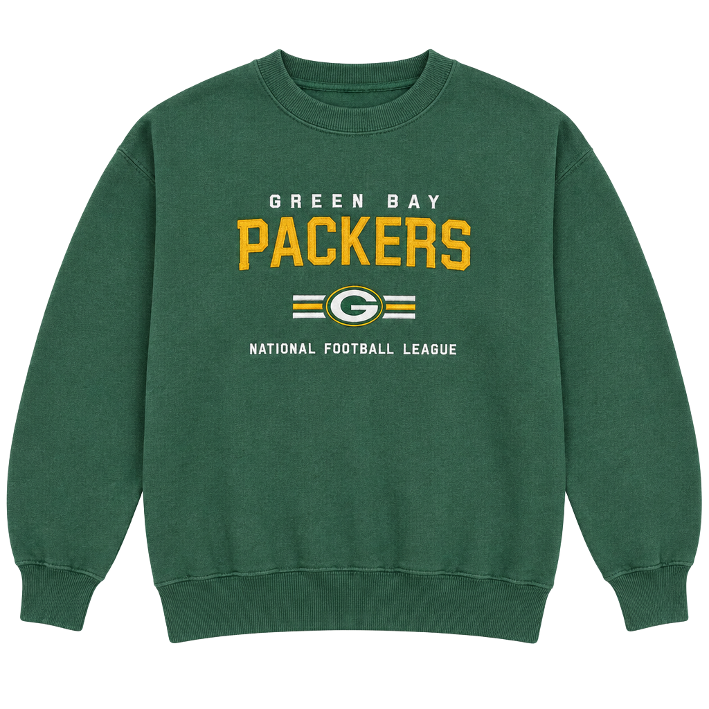 Lee Sport Green Bay Packers Sweatshirt Size M Green NFL Crewneck 1