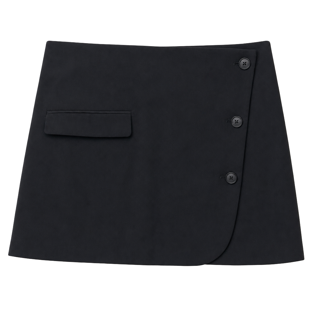 A New Day Button-Front Tailored Mini Skirt 1