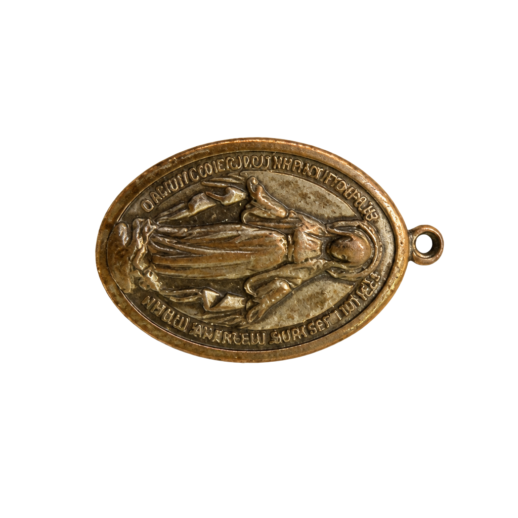 Vintage Diocese of Brooklyn Campaign 1960 Miraculous Medal Pendant 1