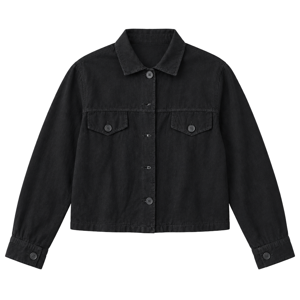 Crop black Jacket 1