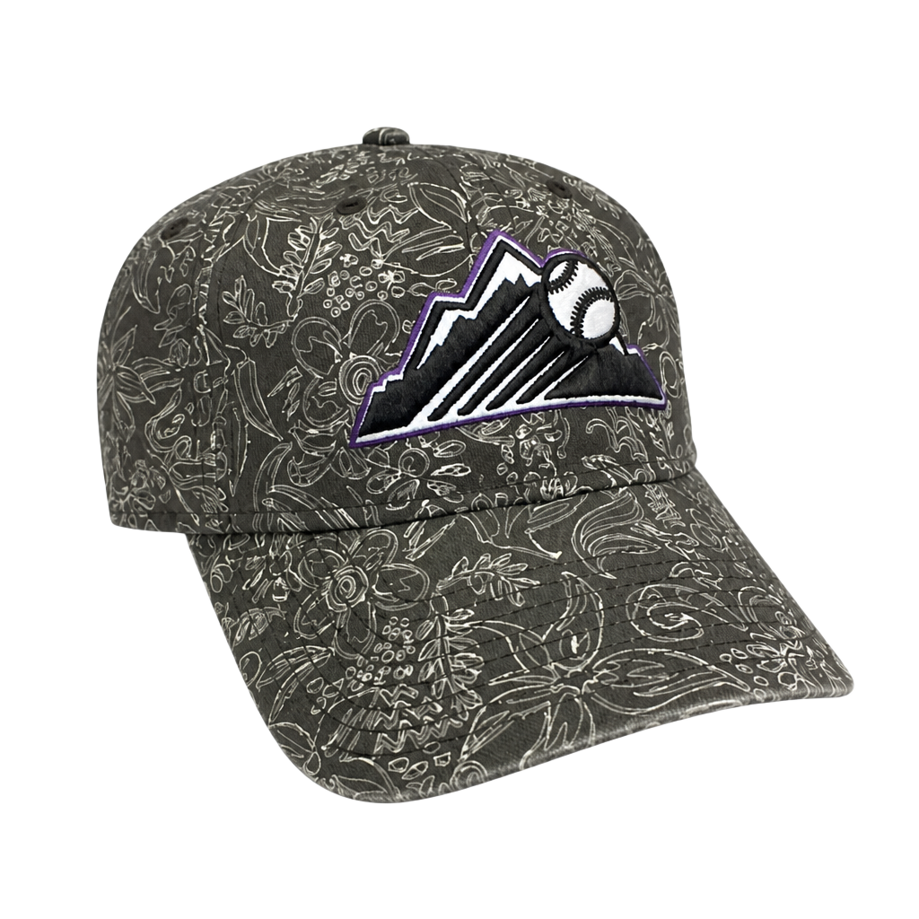 Colorado Rockies MLB Floral Print Spring Training Baseball Cap 1
