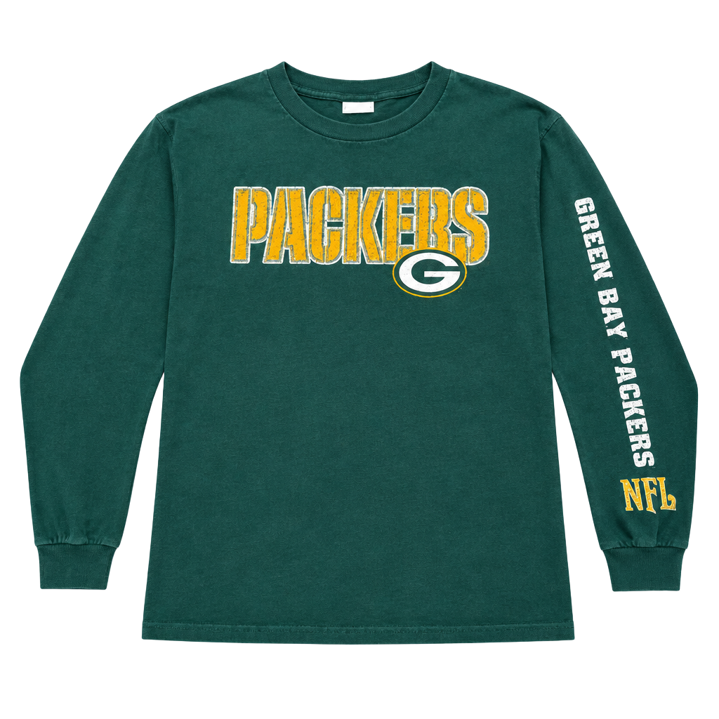 NFL Green Bay Packers Long Sleeve Shirt Green 1