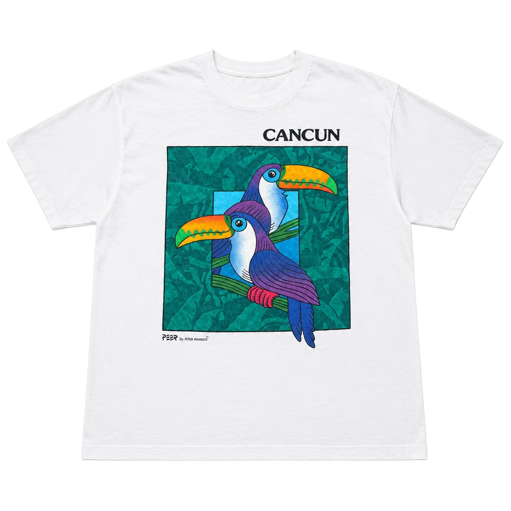 Vintage Peter Mussfeldt Cancun Toucan T-Shirt 1