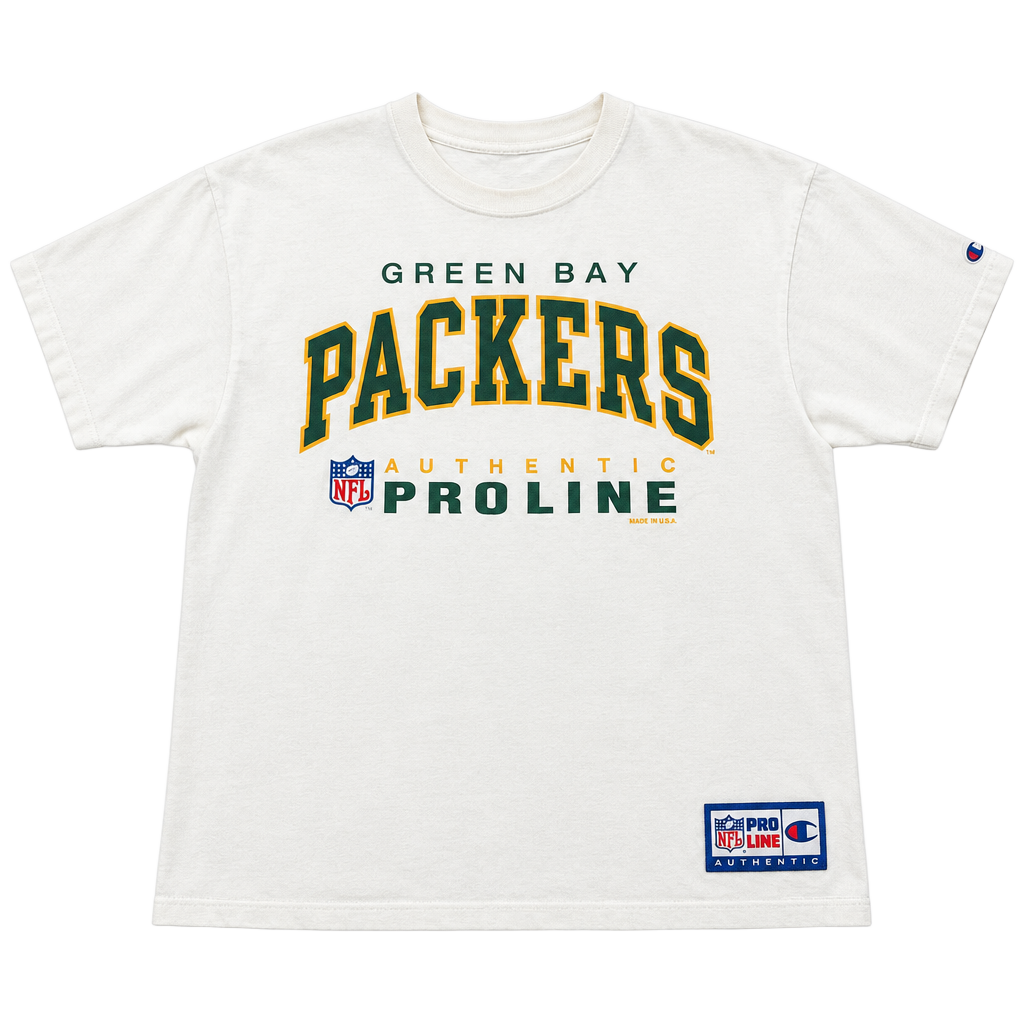 Champion Green Bay Packers NFL Pro Line T-Shirt White 1