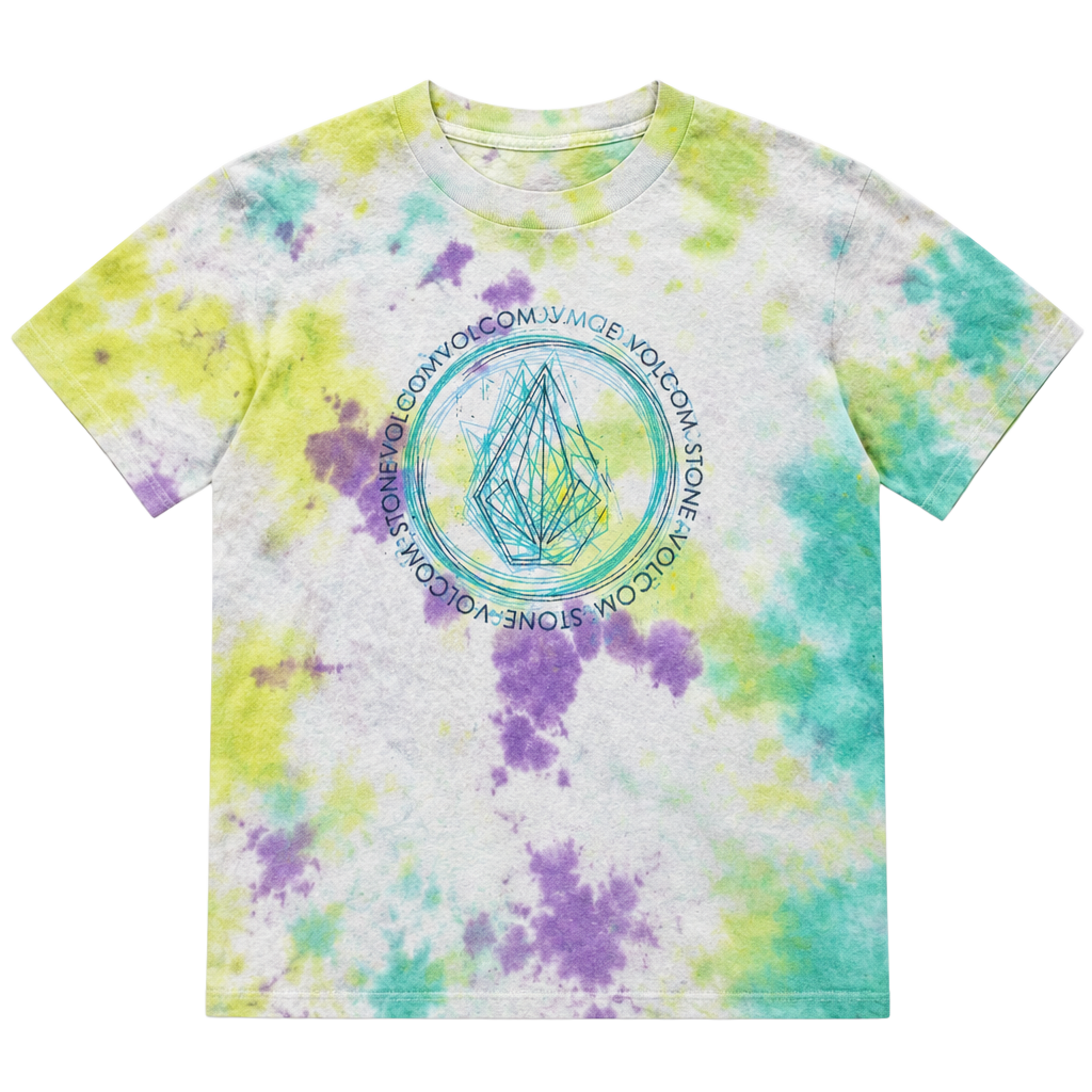 Volcom Tie Dye T-Shirt Size M Multi Graphic Logo 1