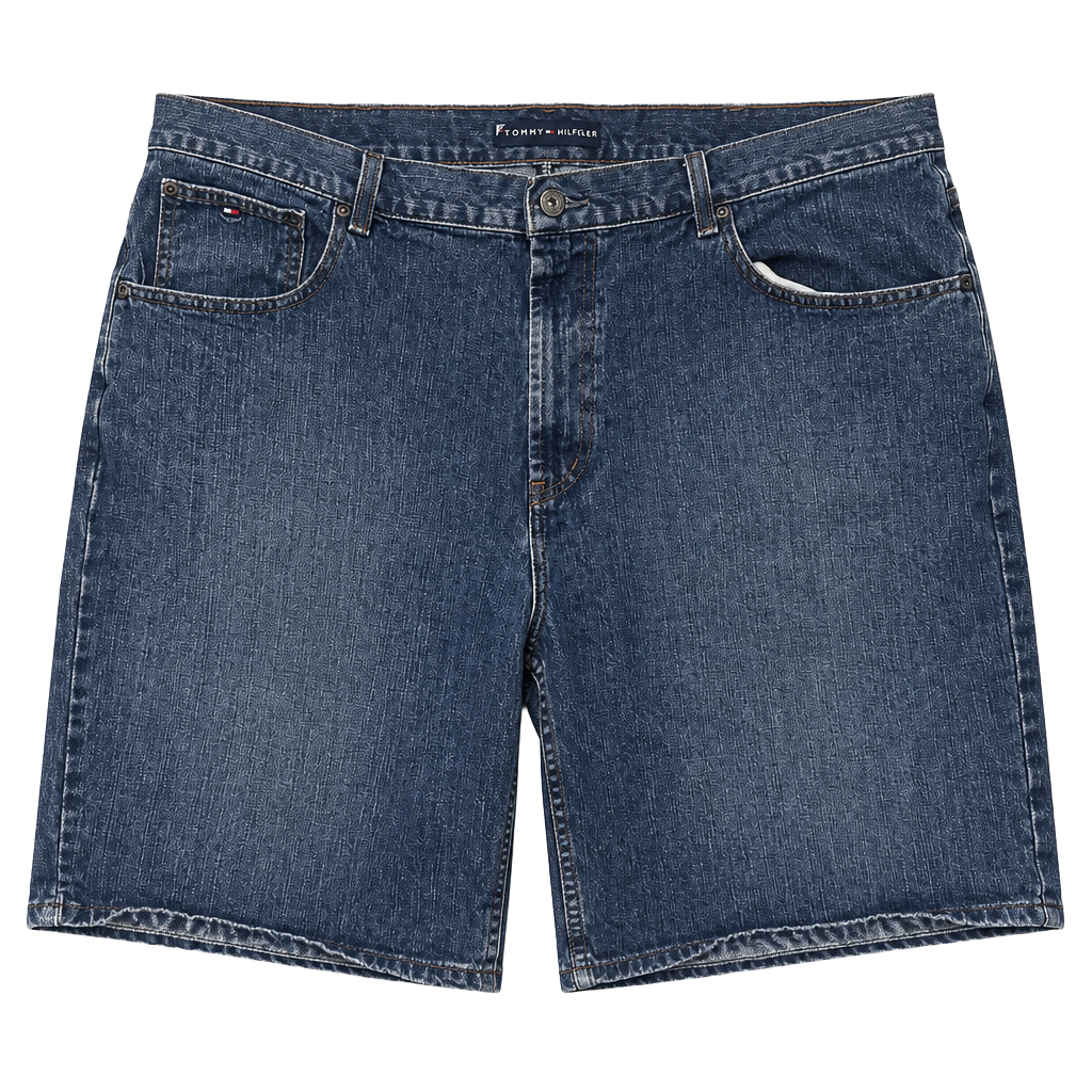 Vintage Y2K Retro Tommy Hilfiger Denim Shorts Size 40 Blue Cotton Jorts 1