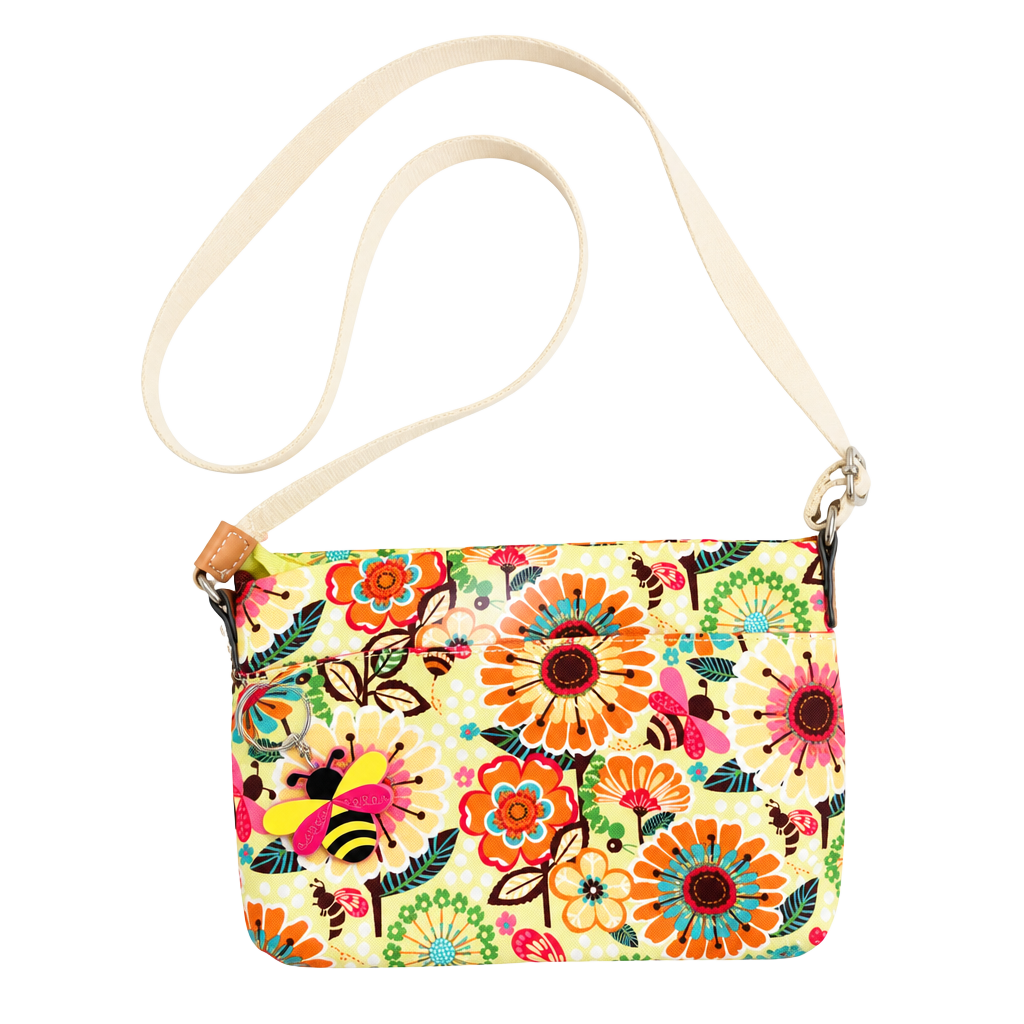 Lily Bloom Regina Crossbody Bag in Busy Bee Floral Print 1