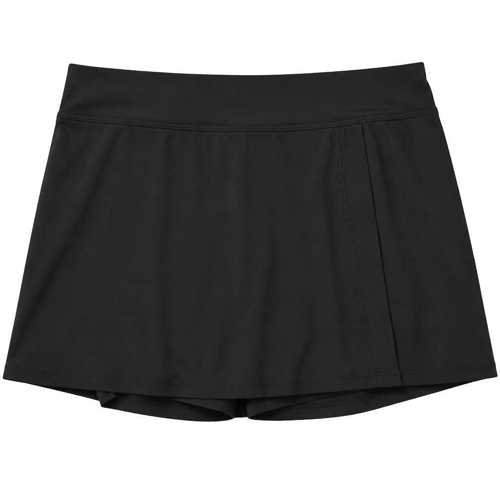 Anne Cole Black Swim Skirt Cover Up Size L/G 1