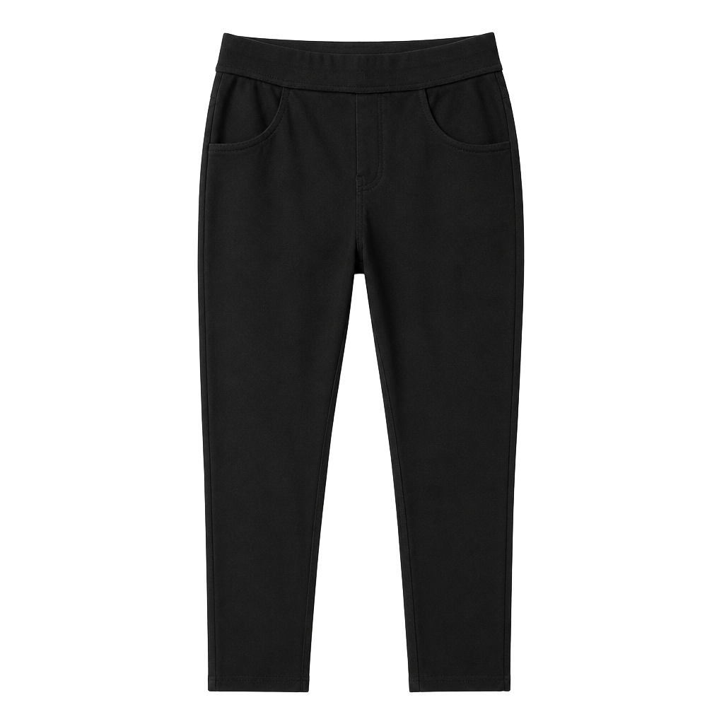 Hue Women's Black Pull-On Ponte Leggings with Faux Pockets Size Medium 1