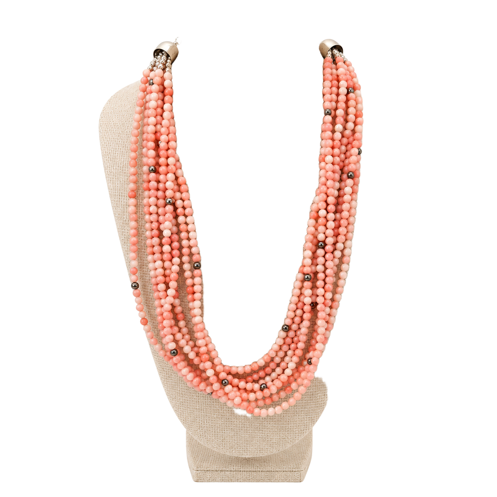 Jay King DTR 20 Inch Multi Strand Angel Skin Coral 1