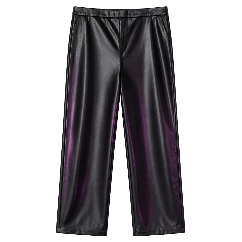 Lulus Faux Leather Pants Size XL Black Vegan Leather Trousers NWT 1