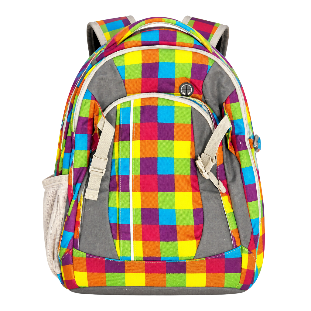 Satch School Backpack Beach Leach 2.0 Multicolor Plaid 1