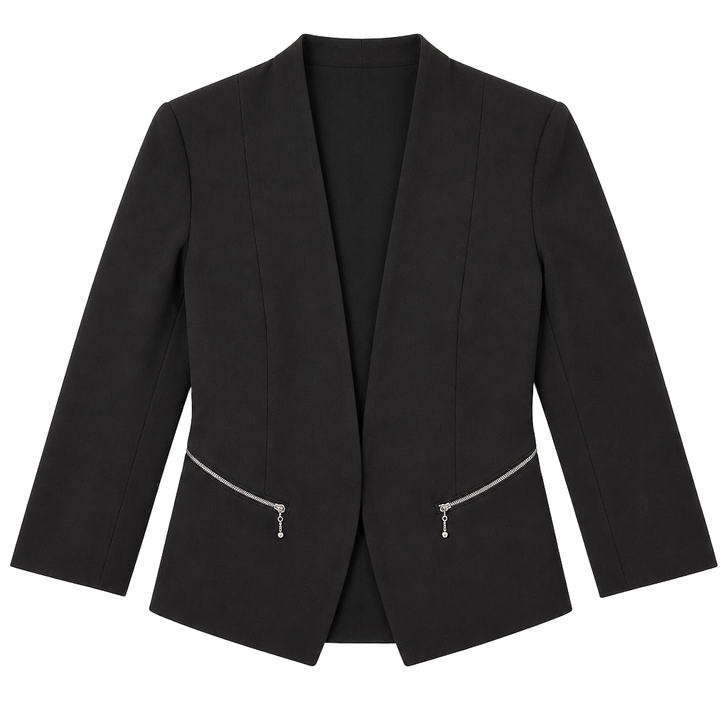 Express Black Open Front Blazer Jacket Women’s Size 6 1